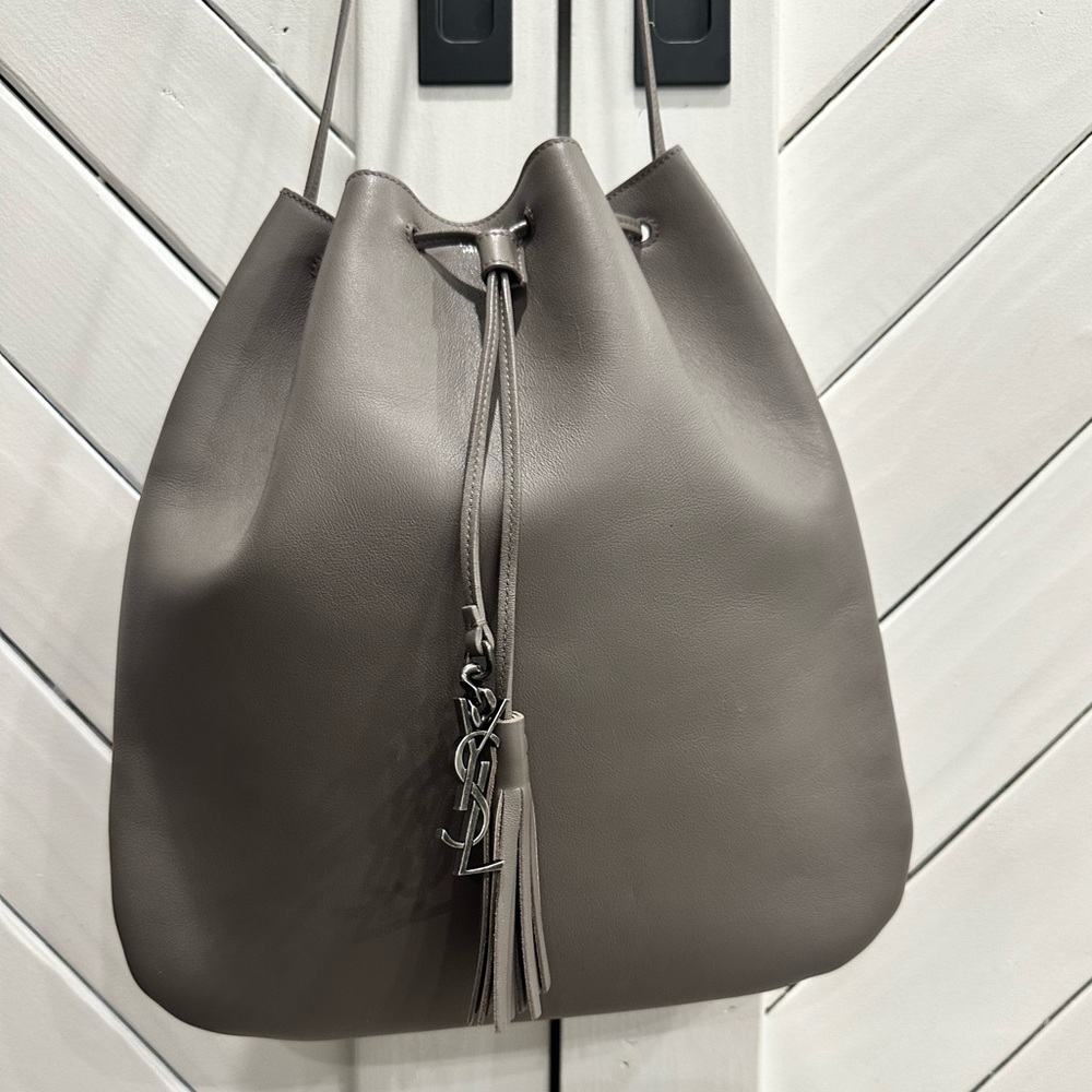 Saint Laurent Jen Flat Drawstring Crossbody